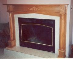 Oak mantel